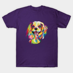 Pop Art Cavalier King Charles Spaniel T-Shirt